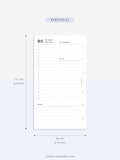D111_C_2023 | 2023 Dated Daily Planner, Lined Layout, Day on a Page