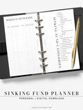 T124 | Sinking Fund Categories, Lists, Tracker Template