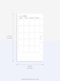 M110 | Minimal Monthly Planner Printable Inserts Template
