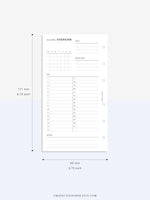 M108 | Monthly Overview, Month on a Page Printable Planner Inserts