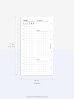 D111_DO1P | Day on a Page, Daily Planner Printable Inserts Template