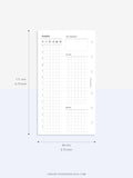 D111_DO1P | Day on a Page, Daily Planner Printable Inserts Template