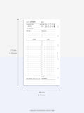 D108 | Daily Study Planner Inserts Printable Template