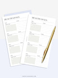 N121-2 | Health Goals Setting Planner, Wellness Journal