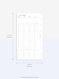 W111 | Weekly Schedule Planner Printable Inserts Template