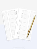 W102_H_2 | Horizontal Weekly Planner Printable