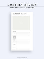 M119 | Monthly Review, Month at a Glance, Monthly Overview