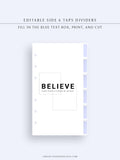 DA102 | Printable Quotes Dashboard & Planner Divider