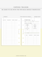 T126 | Expense Tracker in Budget, Spending Log Template