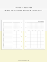 M121 | Monthly Planner, MO2P