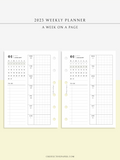 W108_01G_WO1P_2023 | 2023 Dated Weekly Planner Inserts Printable Template