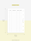 T126 | Expense Tracker in Budget, Spending Log Template