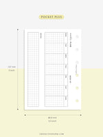 W102_H_2 | Horizontal Weekly Planner Printable