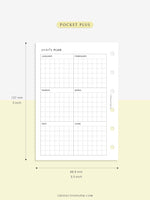 Y105 | Year on 2 Pages, Grid Layout