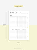 N121-6 | Vitamins & Supplements Tracker, Medication Log Template