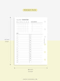 M108 | Monthly Overview, Month on a Page Printable Planner Inserts