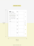 W108_01GX_WO2P_2023 | 2023 Dated Weekly Planner Inserts Printable Template