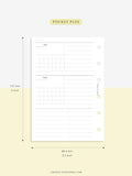 W114 | Week on 4 Pages, Weekly Schedule & Tracker & To-do Planner
