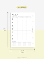 N121-4 | Meal Prep Plan Template, Groceries Shopping List