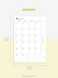 M110_2023 | 2023 Monthly Planner Printable Inserts Template