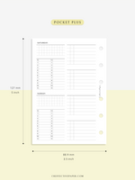 W117 | WO4P, Weekly 24-hour Schedule, To-do List Planner Template