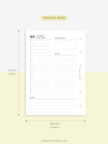 D111_C_2023 | 2023 Dated Daily Planner, Lined Layout, Day on a Page