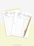 D108 | Daily Study Planner Inserts Printable Template