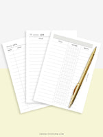 T121 | TV Series Tracker, Movie Journal, Entertainment Log Bundle