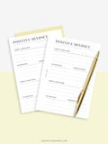 N122-2 | Positive Mindset, Gratitude Journal, Affirmation, Manifest Template