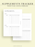 N121-6 | Vitamins & Supplements Tracker, Medication Log Template