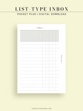 N116 | List-Type Inbox for Task, To-do, Project and Checklist