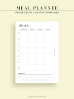 N121-4 | Meal Prep Plan Template, Groceries Shopping List