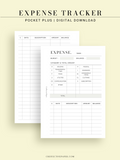 T126 | Expense Tracker in Budget, Spending Log Template