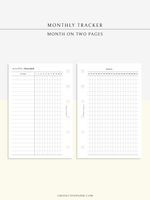 T128 | Monthly Goal & Habit Tracker, MO2P