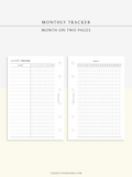 T128 | Monthly Goal & Habit Tracker, MO2P