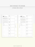 W108_01GX_WO1P_2023 | 2023 Dated Weekly Planner Inserts Printable Template