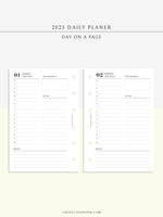 D111_C_2023 | 2023 Dated Daily Planner, Lined Layout, Day on a Page