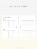 N121-6 | Vitamins & Supplements Tracker, Medication Log Template