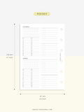 W117 | WO4P, Weekly 24-hour Schedule, To-do List Planner Template