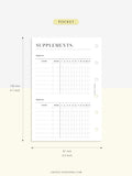 N121-6 | Vitamins & Supplements Tracker, Medication Log Template