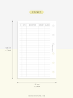 T126 | Expense Tracker in Budget, Spending Log Template