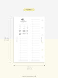 M118_2023 | 2023 Half-Page Calendar, Monthly Task list, Important Events Tracker