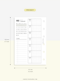 W108_01G_WO1P_2023 | 2023 Dated Weekly Planner Inserts Printable Template