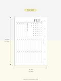 M113_H_2023 | 2023 Monthly Planner Printable (MO1P_Horizontal)