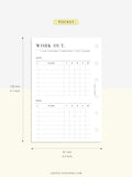 N121-3 | Work-out Planning, Fitness Planner, Wellness Journal