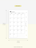 M110_2023 | 2023 Monthly Planner Printable Inserts Template