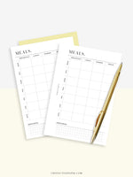 N121-4 | Meal Prep Plan Template, Groceries Shopping List