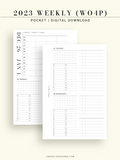 W117_2023 | 2023 Dated Weekly Planner, 24-hour Time Scheduler, WO4P