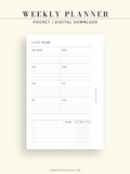 W122 | Weekly Planner, WO1P