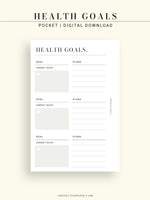 N121-2 | Health Goals Setting Planner, Wellness Journal